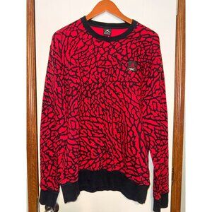 Vintage 90's Nike Air Jordan Prime Flight Elephant Print Sweatshirt Sz L